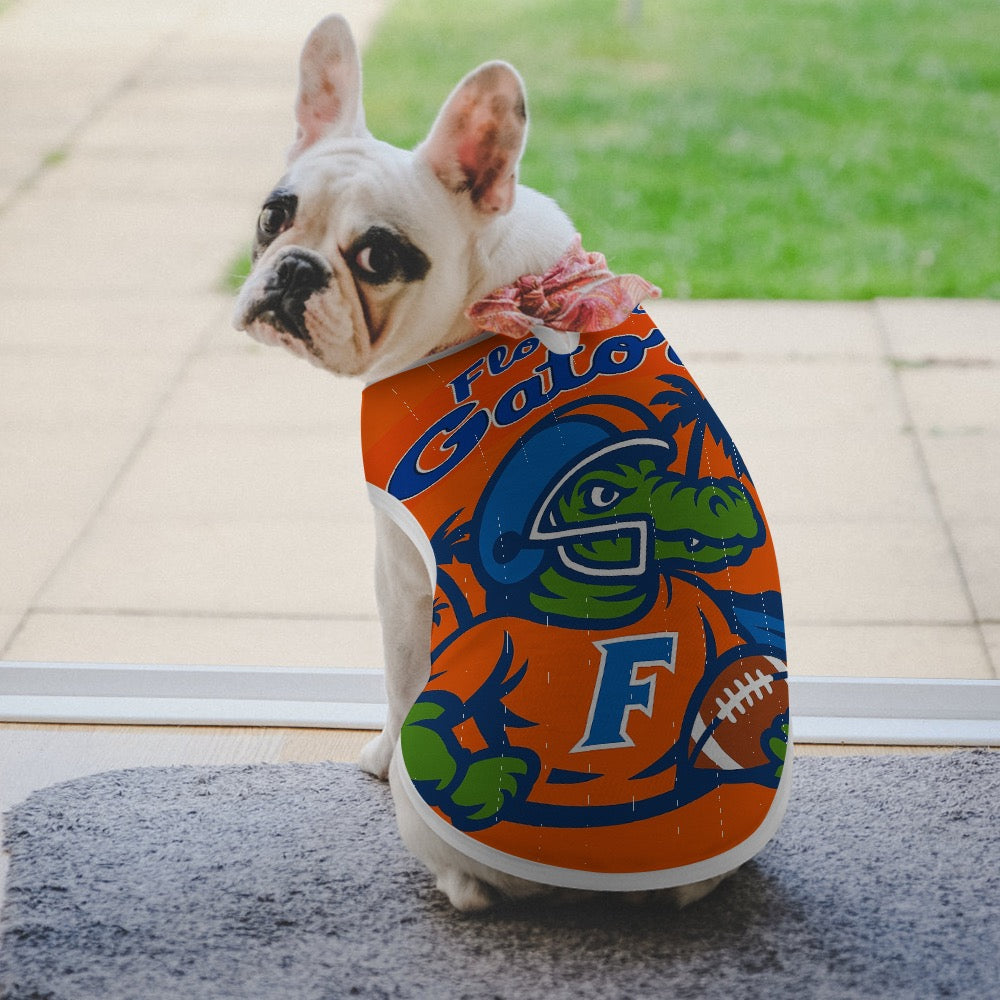 Florida Gators Pet Vest, University of Florida Dog Shirt, Gators Dog Apparel