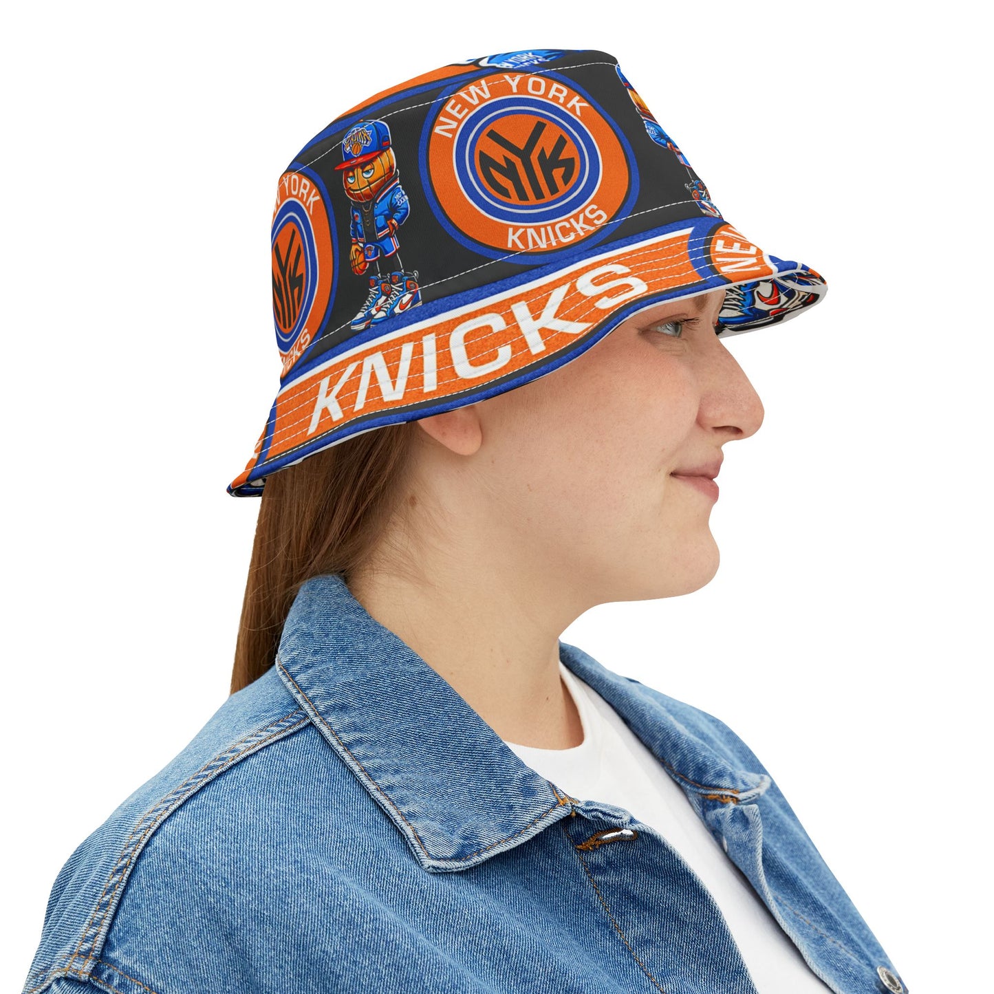 NY KNICKS Basketball Bucket Hat Gift Unisex Sports Team Fan