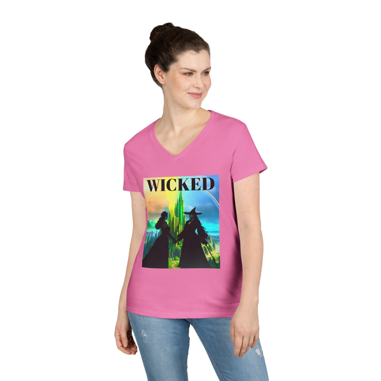 Wicked Ladies' V-Neck T-Shirt Movie Musical Inspired Tee Gift