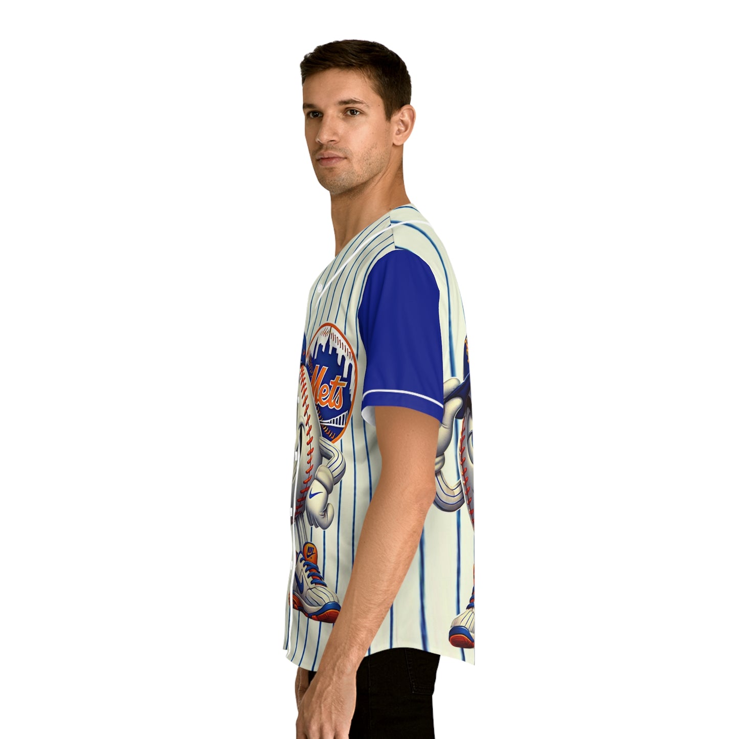 NY Mets Men's Baseball Jersey Shirt Sports Wear Fan