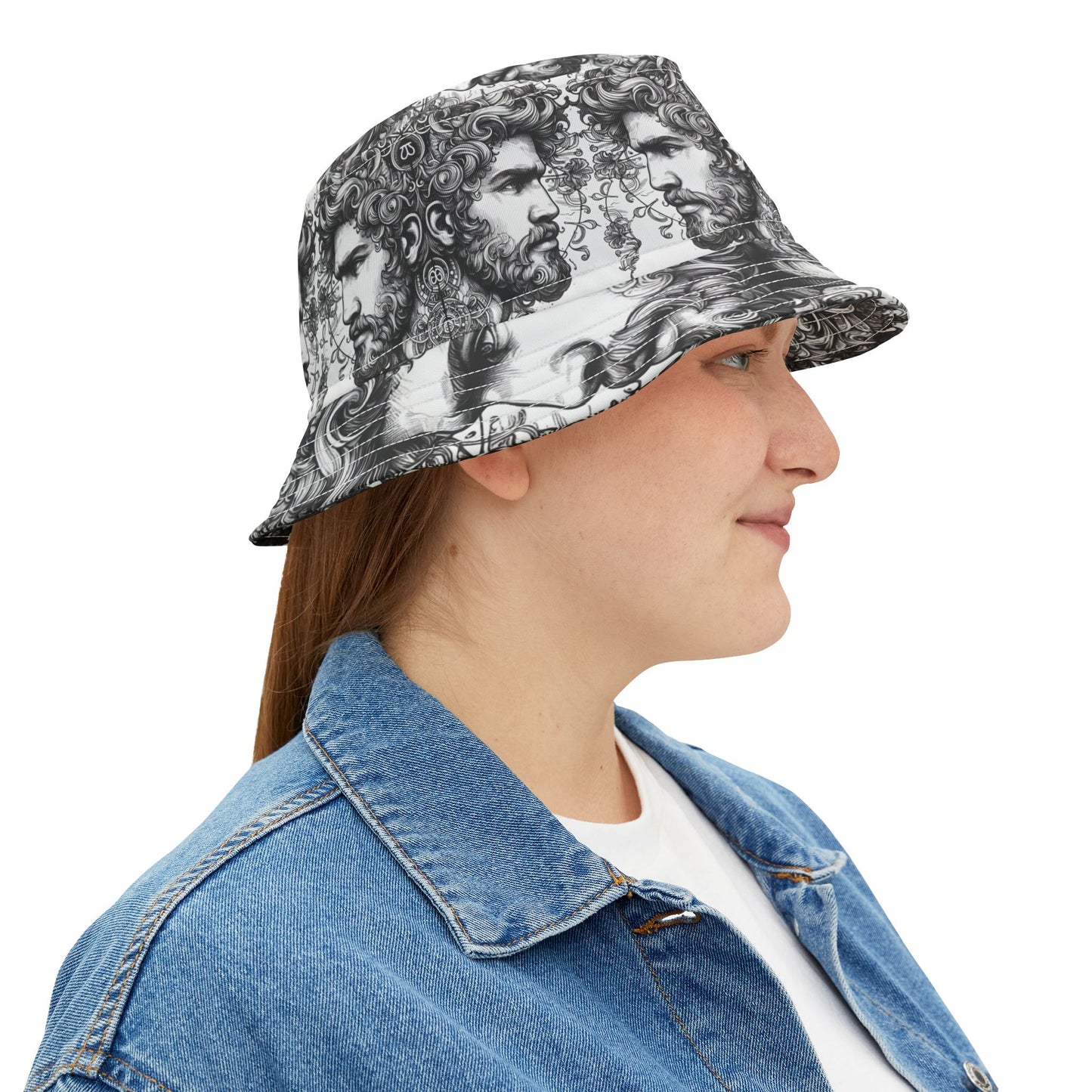 Gemini male Bucket Hat Gift Zodiac Friend Birthday Daughter Sister Unisex