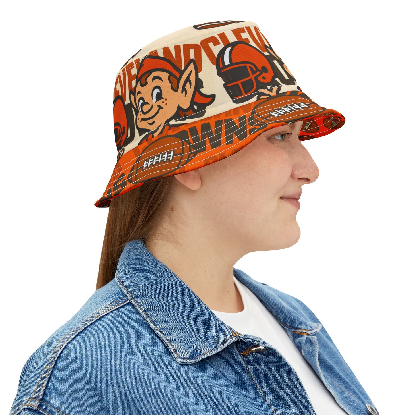 Cleveland Brown Football Bucket Hat Team Fan Gift