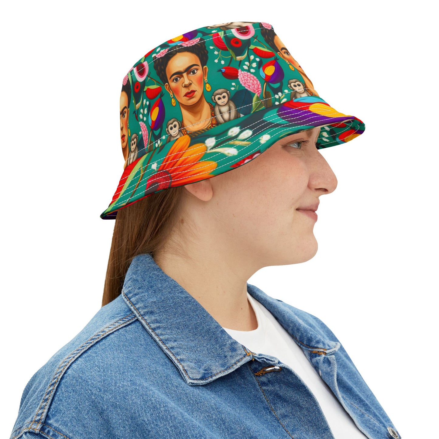 Frida Kahlo Bucket Hat Mexican Artist Gift Birthday Christmas Daughter Mother Sister Friend