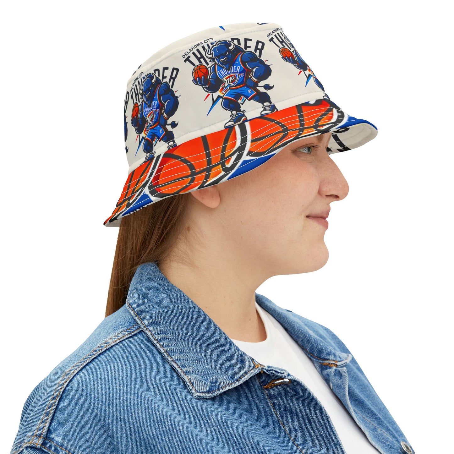 Oklahoma City Thunder Basketball Bucket Hat Unisex Gift