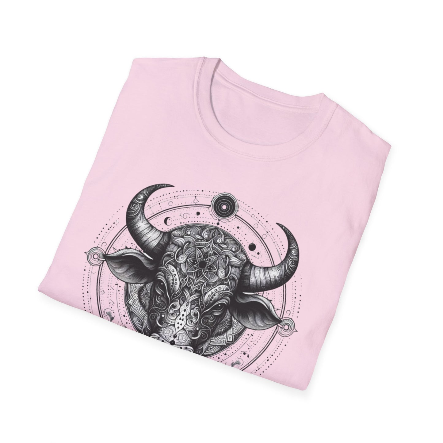 Taurus Zodiac Symbol Unisex T-Shirt - Birthday Gift for Sister Brother Mother Father - Boho Bohemian Style