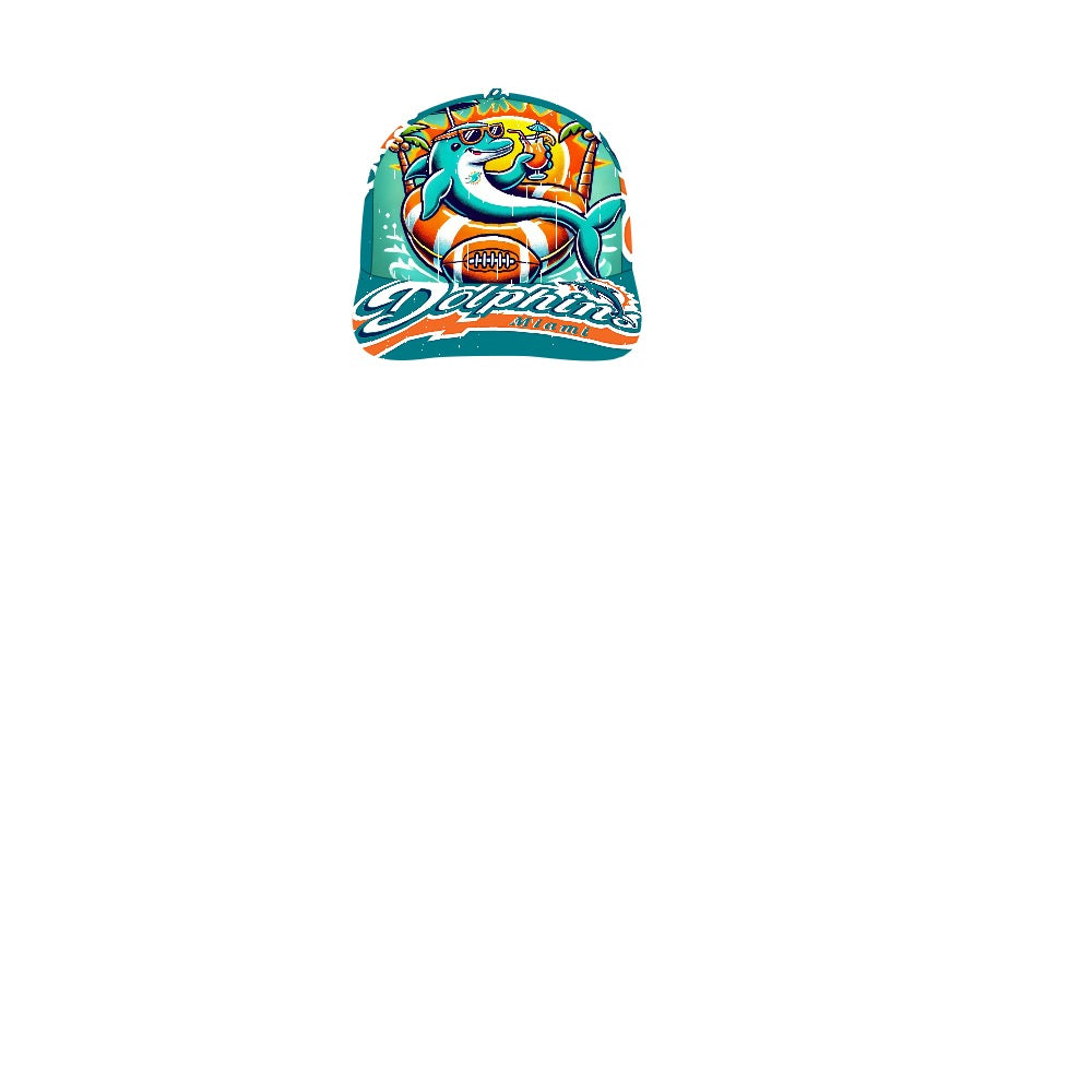 Miami Dolphins Trucker Hat, Miami Dolphins Baseball Cap, Football Fan Hat