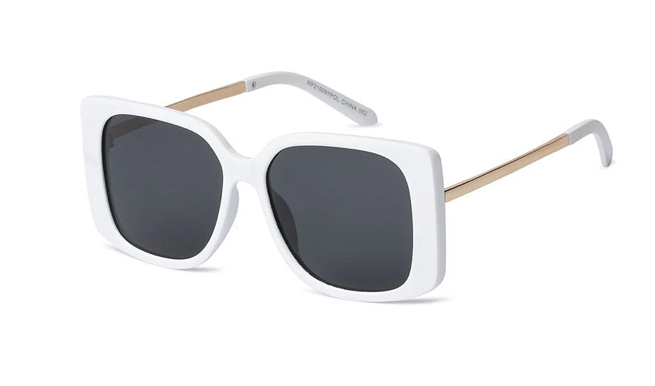 Polarized Large Square Sunglasses Tara