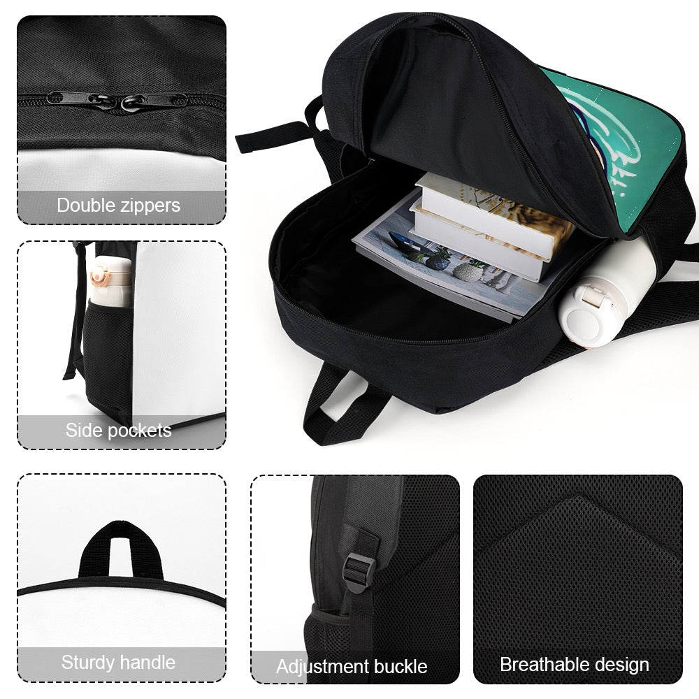 Miami Dolphins 17 Inch Shoulder Backpack