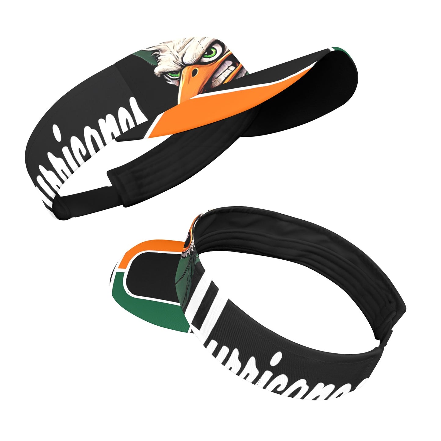 University of Miami Hurricanes-inspired sports visor
