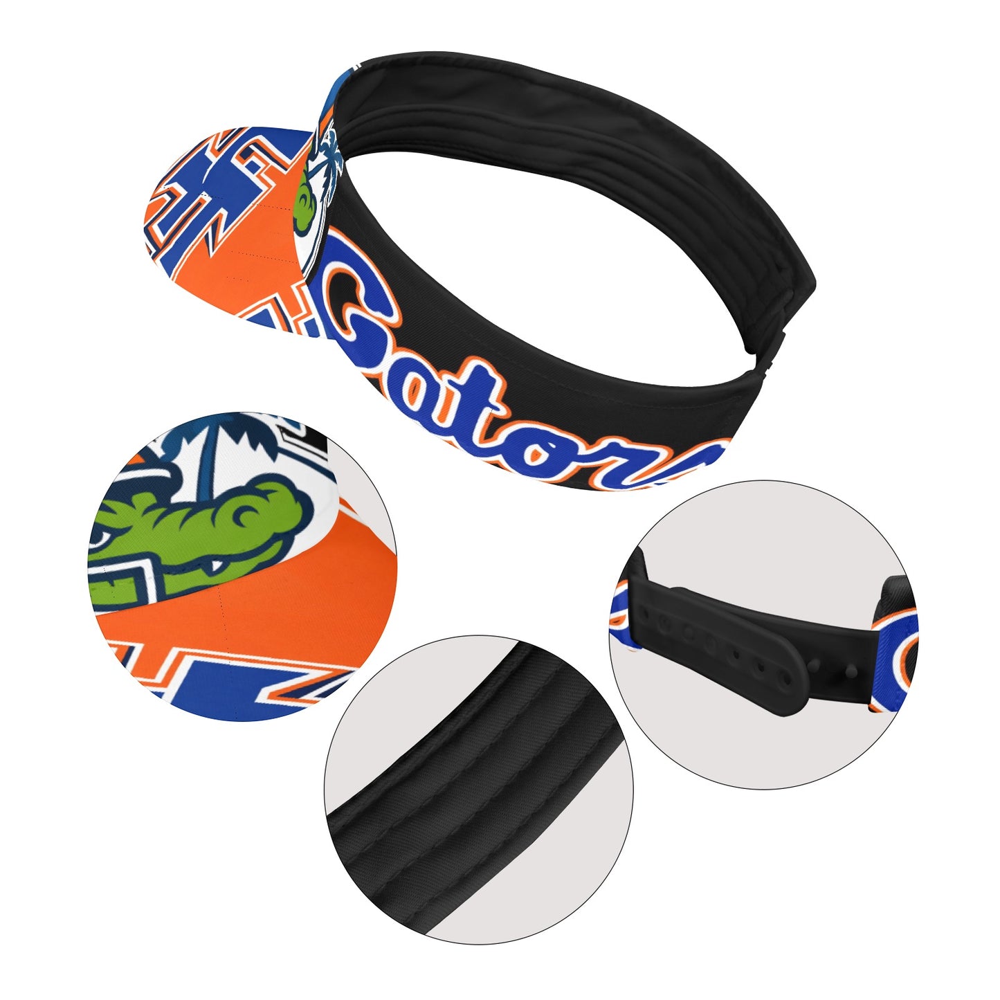 Florida Gators Sports Visor Orange and Blue | College Football Visor Hat