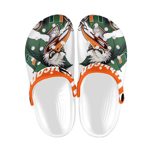 Hurricanes Adults Clogs Miami University Croclike White