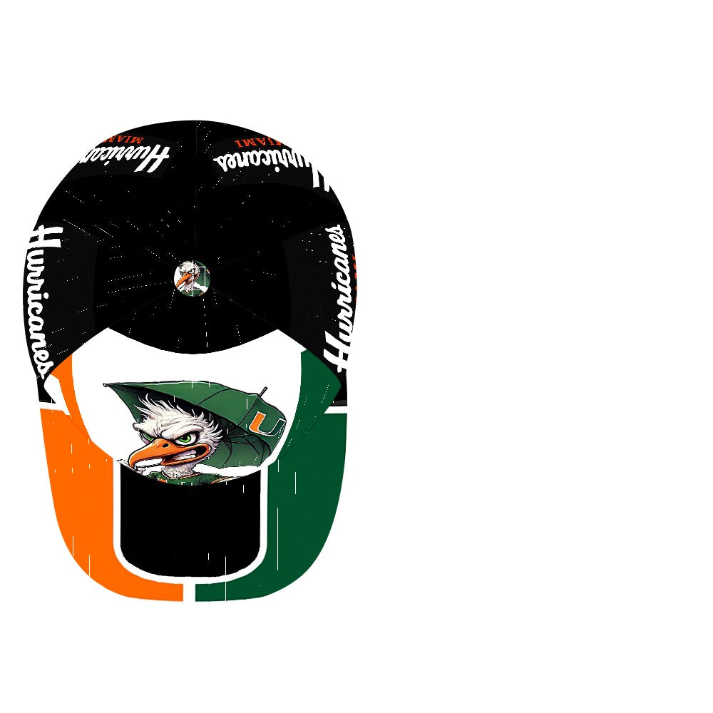 Miami Football Inspired Trucker Hat | Orange & Green Game Day Cap