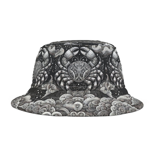 Cancer Zodiac Bucket Hat Crab Night Sky Gift Unisex