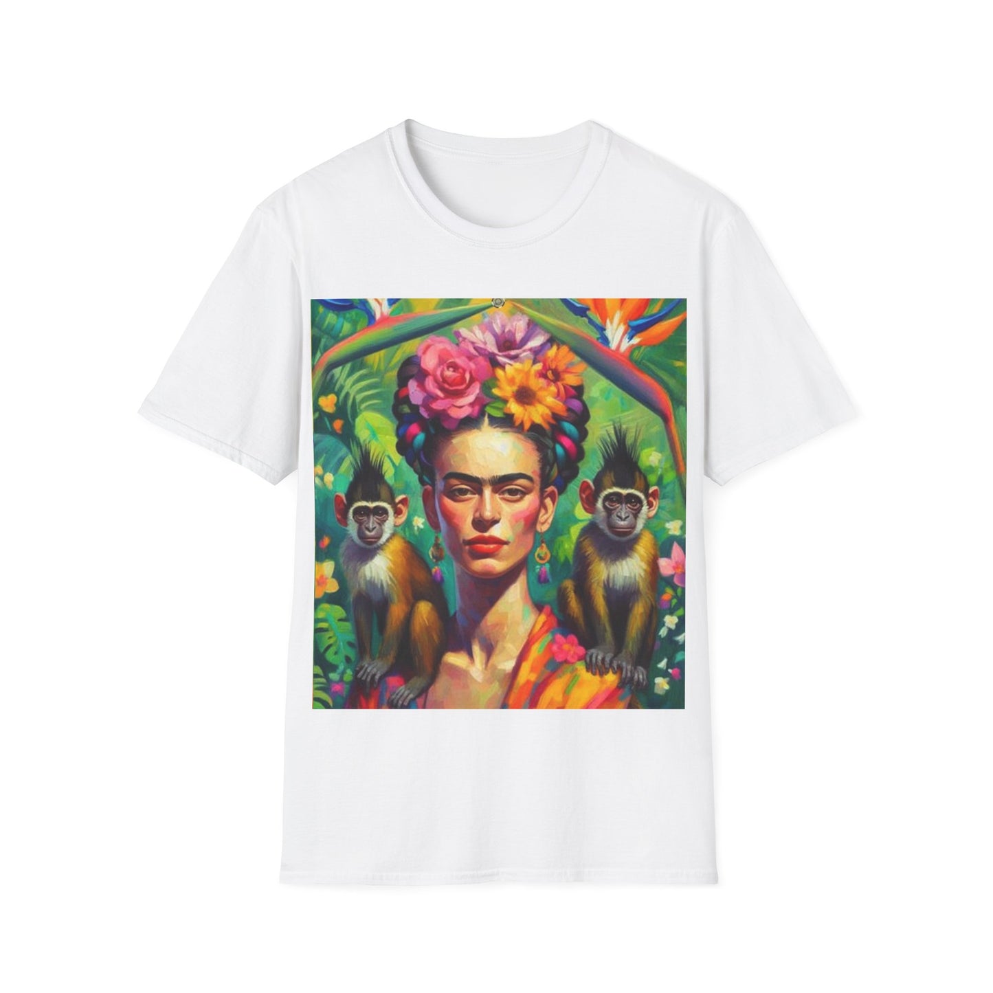 Frida Kahlo Unisex Softstyle T-Shirt Newest Artist Mexico Mexican