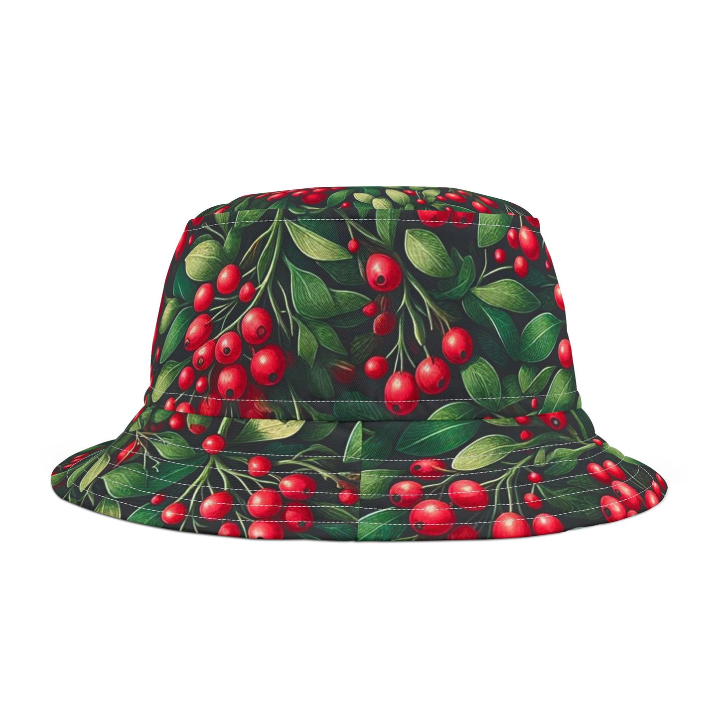 Mistletoe Bucket Hat Christmas Holiday Hat