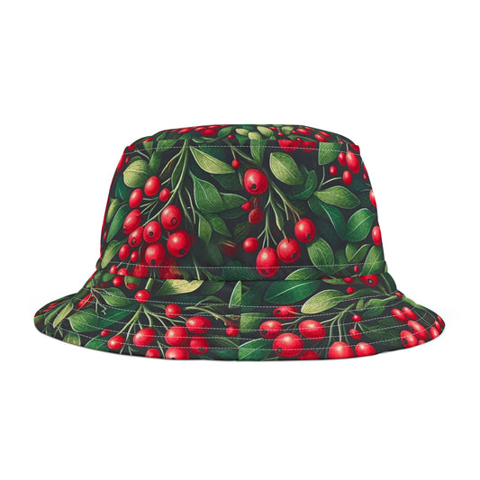 Mistletoe Bucket Hat Christmas Holiday Hat