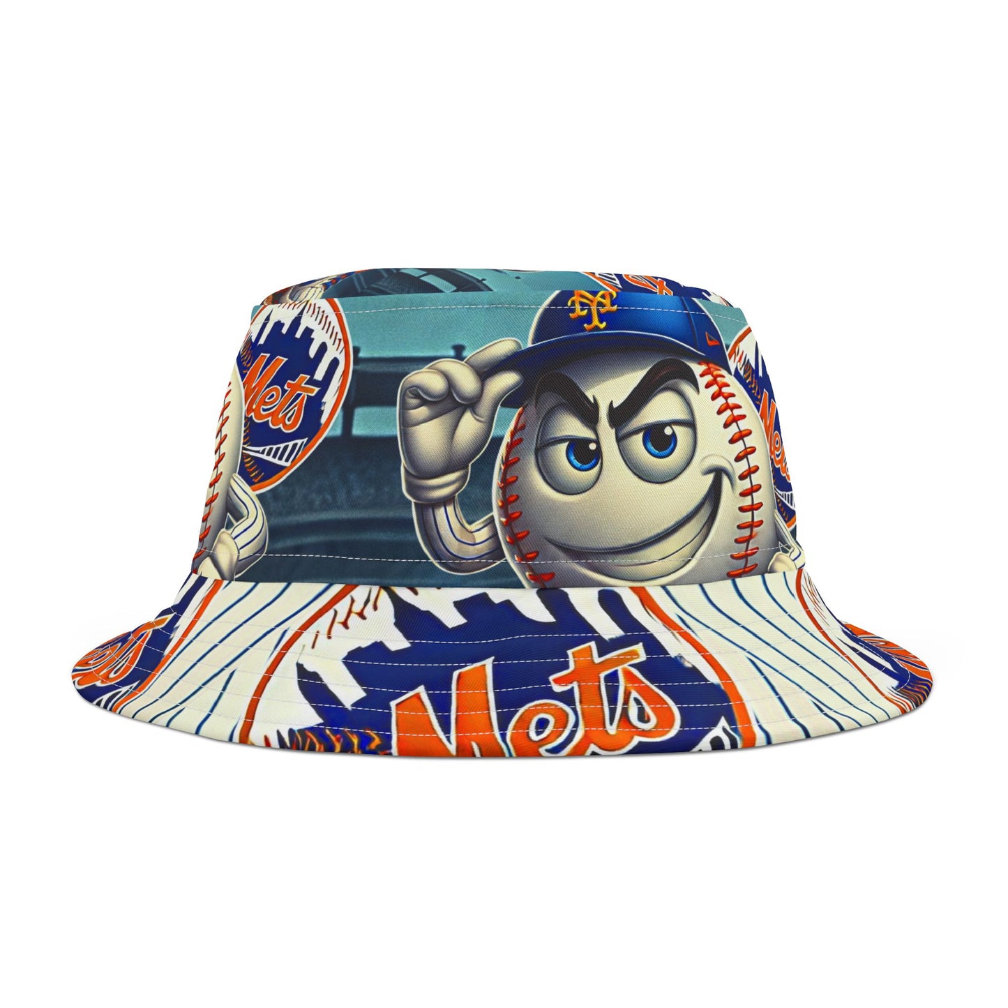 NY Mets Baseball Bucket Hat New York Sports Accessory
