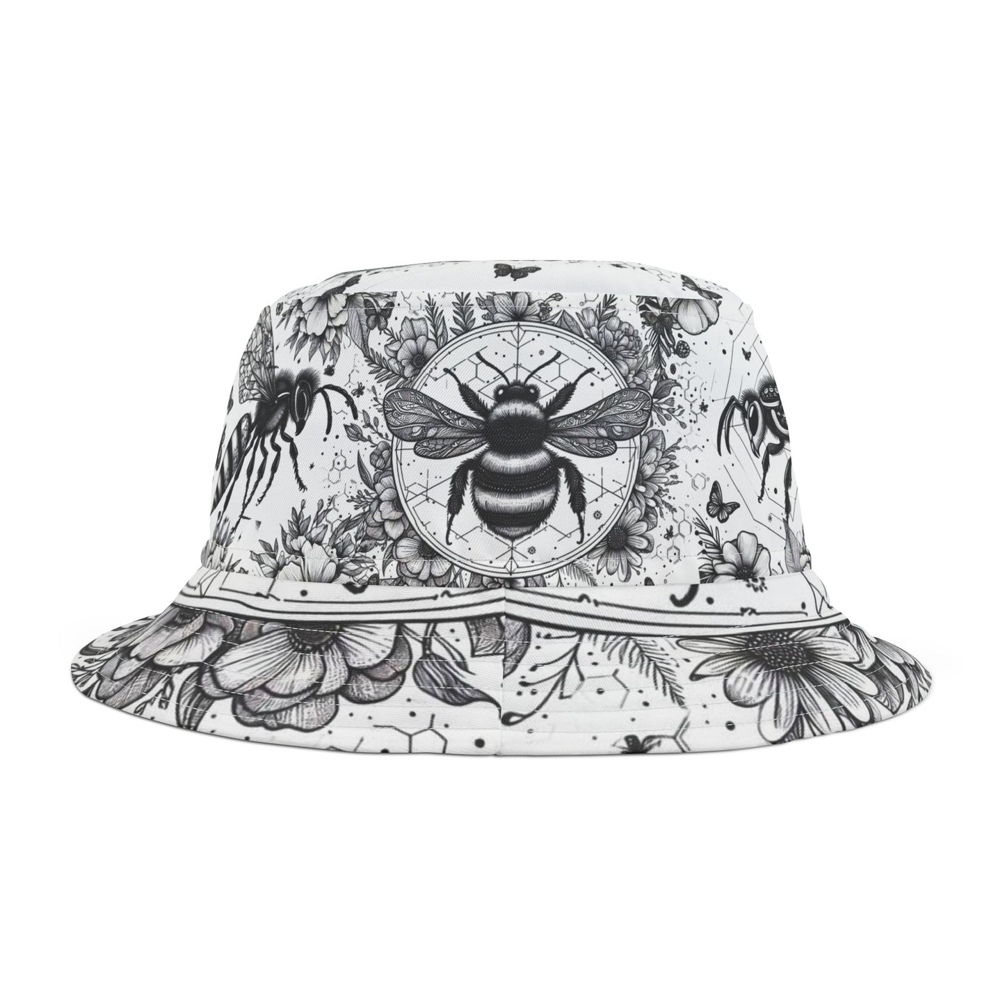 Bumblebee Bucket Hat Hunny Bee Gift for Vegan Boho Vegitarian