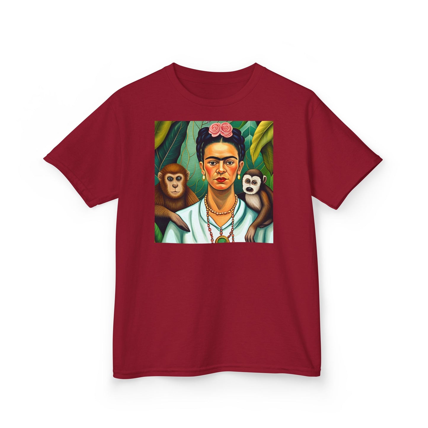 Frida Kahlo Kids Heavy Cotton™ Tee Mexican Artist Style Art Gift Children