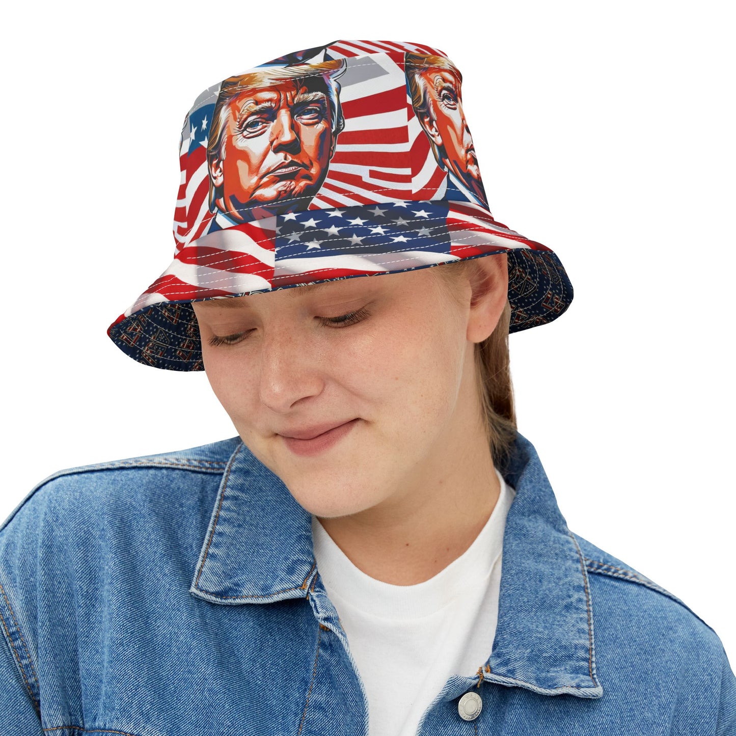 Trump 45/47!!! Bucket Hat Political Humor Gift Republican MAGA