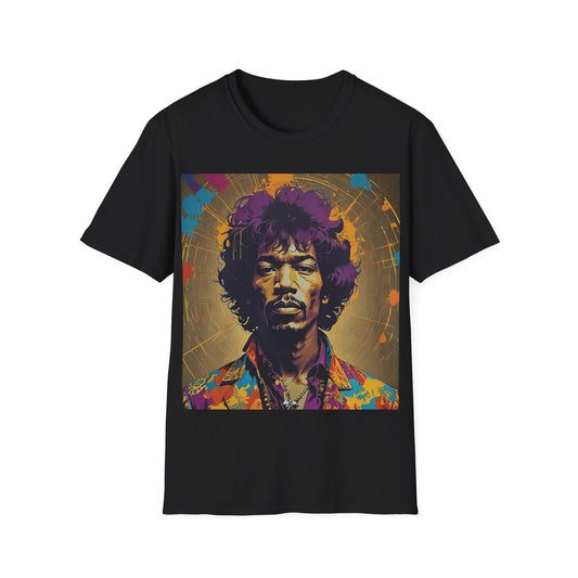Jimmy Hendrix Newest Unisex Softstyle T-Shirt Retro Vintage Style 1960’s Musician