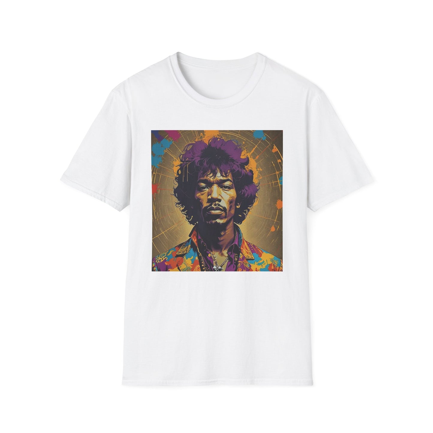 Jimmy Newest Unisex Softstyle T-Shirt. Vintage Style 1960’s Musician