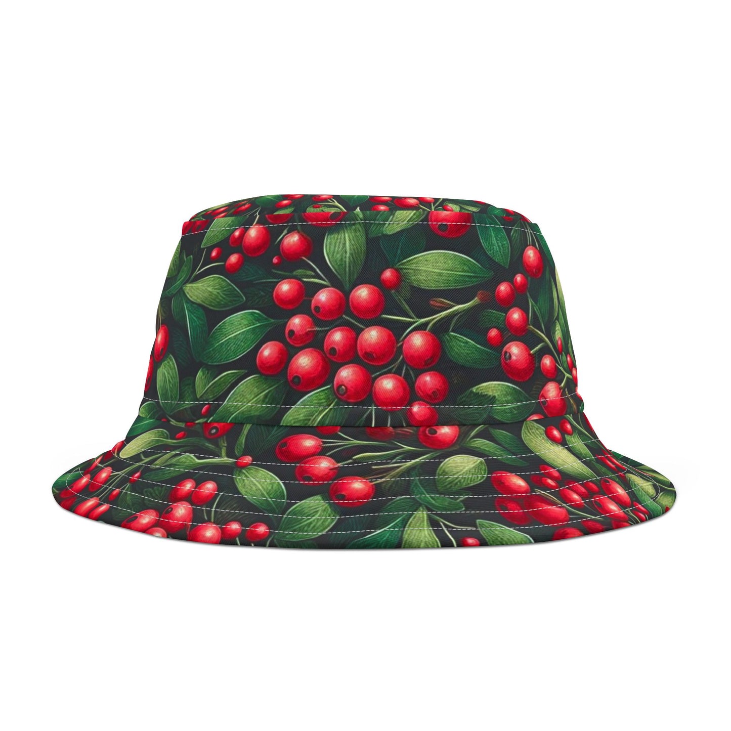 Mistletoe Bucket Hat Christmas Holiday Hat