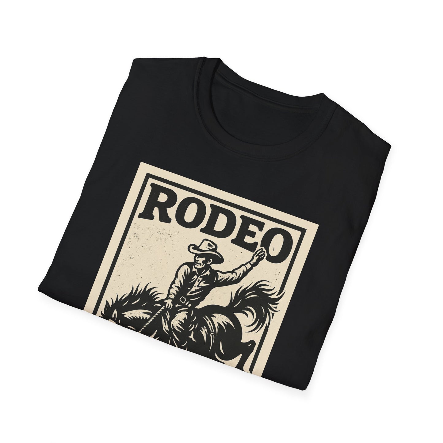 Rodeo Unisex Softstyle T-Shirt Cowboy Shirt Tee Western