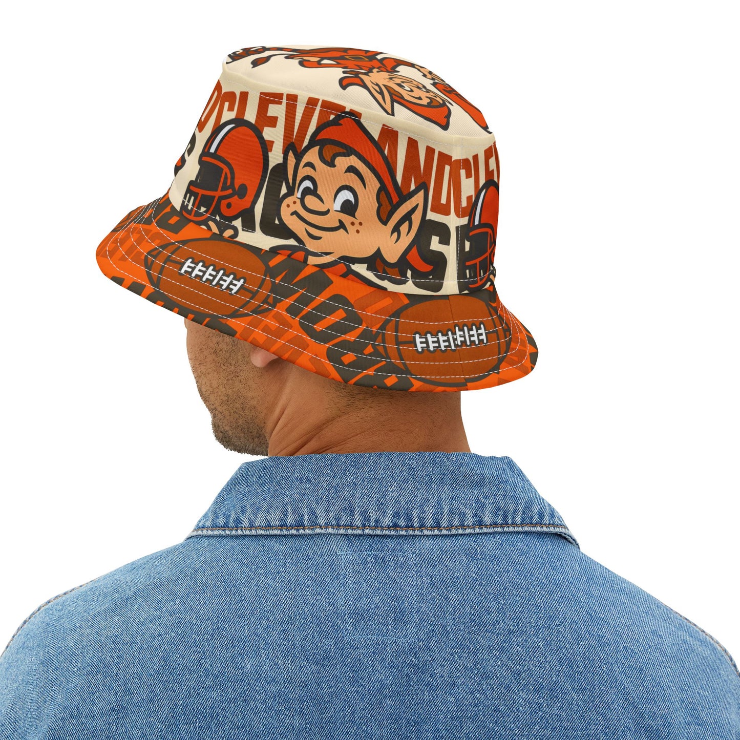 Cleveland Brown Football Bucket Hat Team Fan Gift