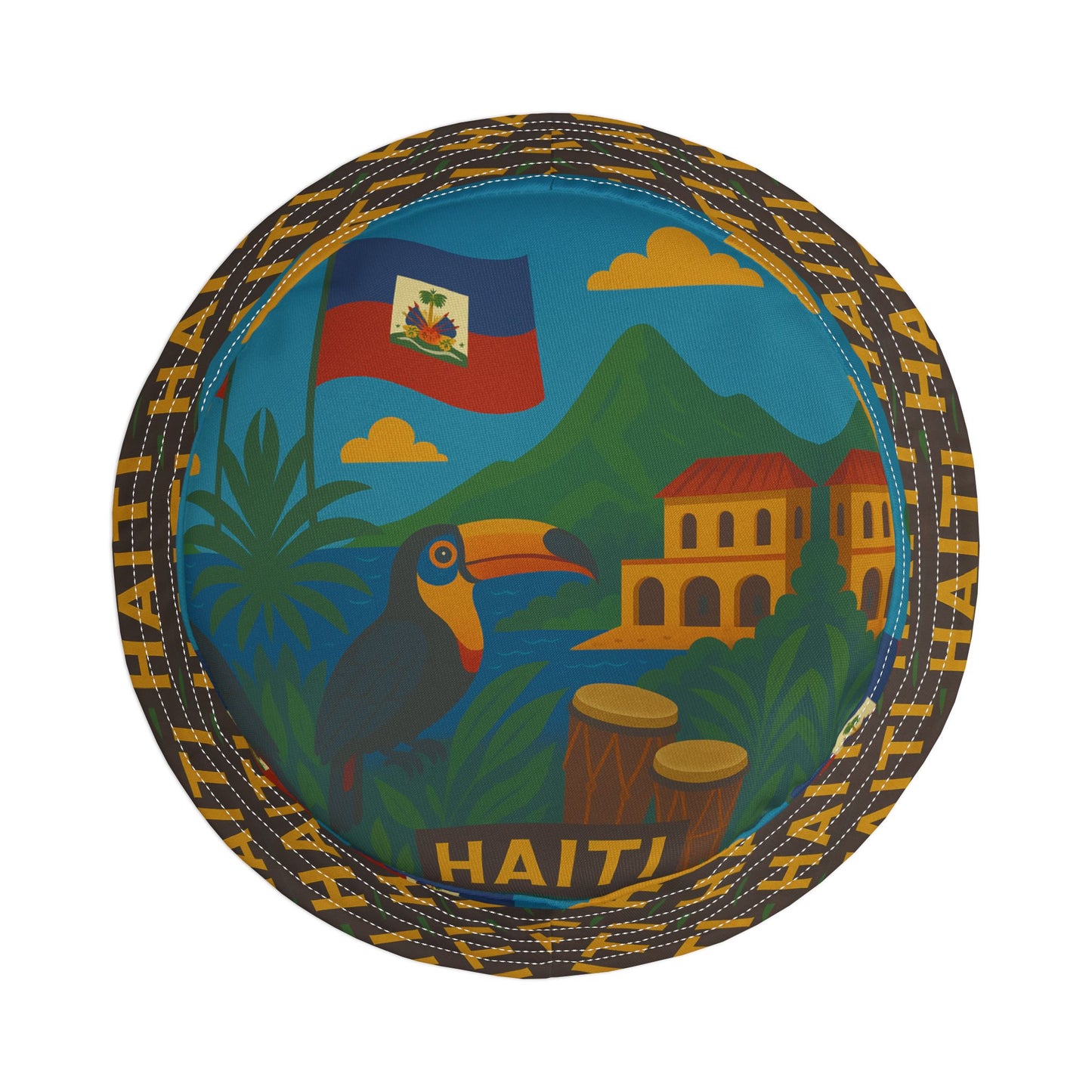 Haiti Bucket Hat Gift for Her Him Country Fashion