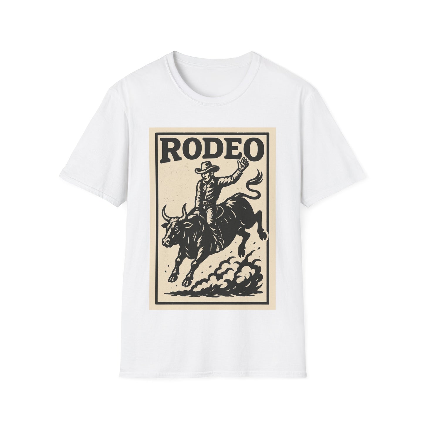Cowboy Bull Riding Unisex T-Shirt Counrty Tee Western