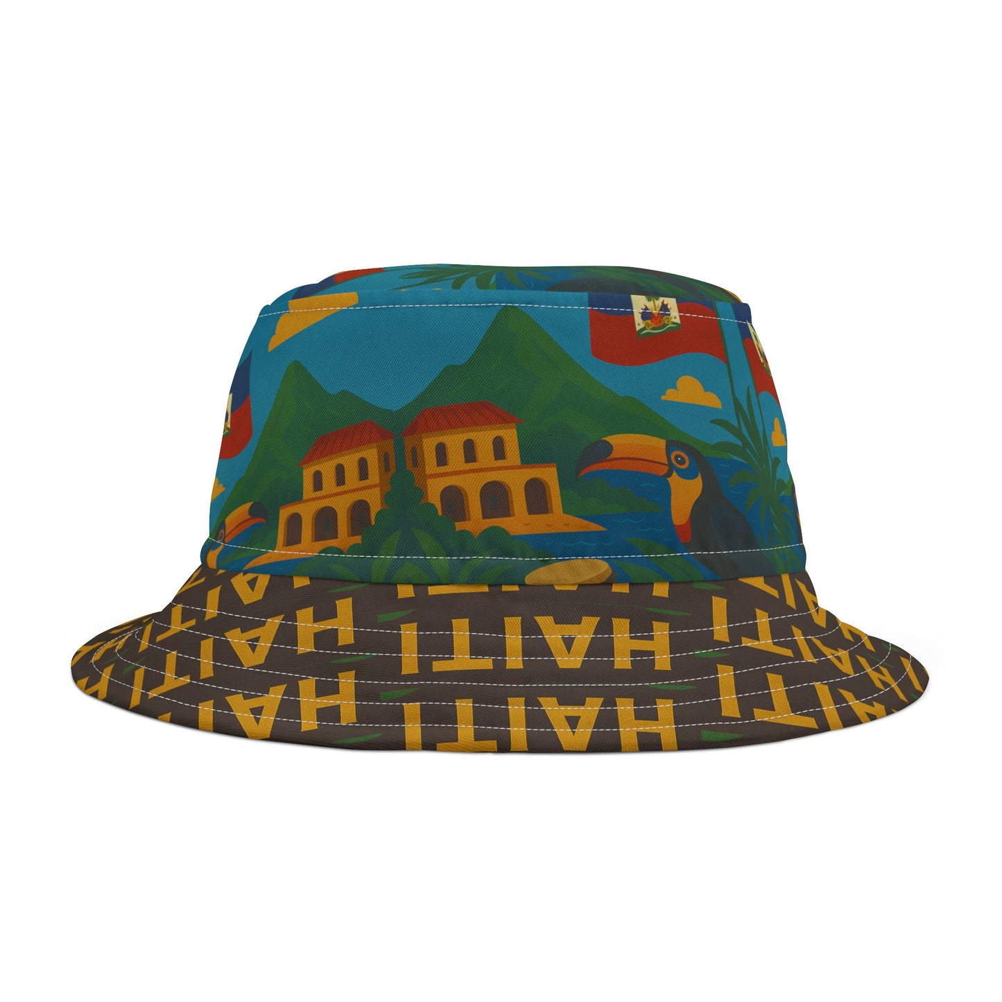 Haiti Bucket Hat Gift for Her Him Country Fashion