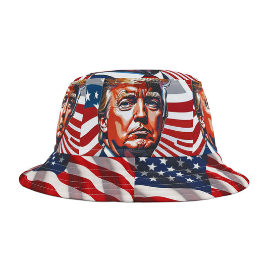 Trump 45/47!!! Bucket Hat Political Humor Gift Republican MAGA