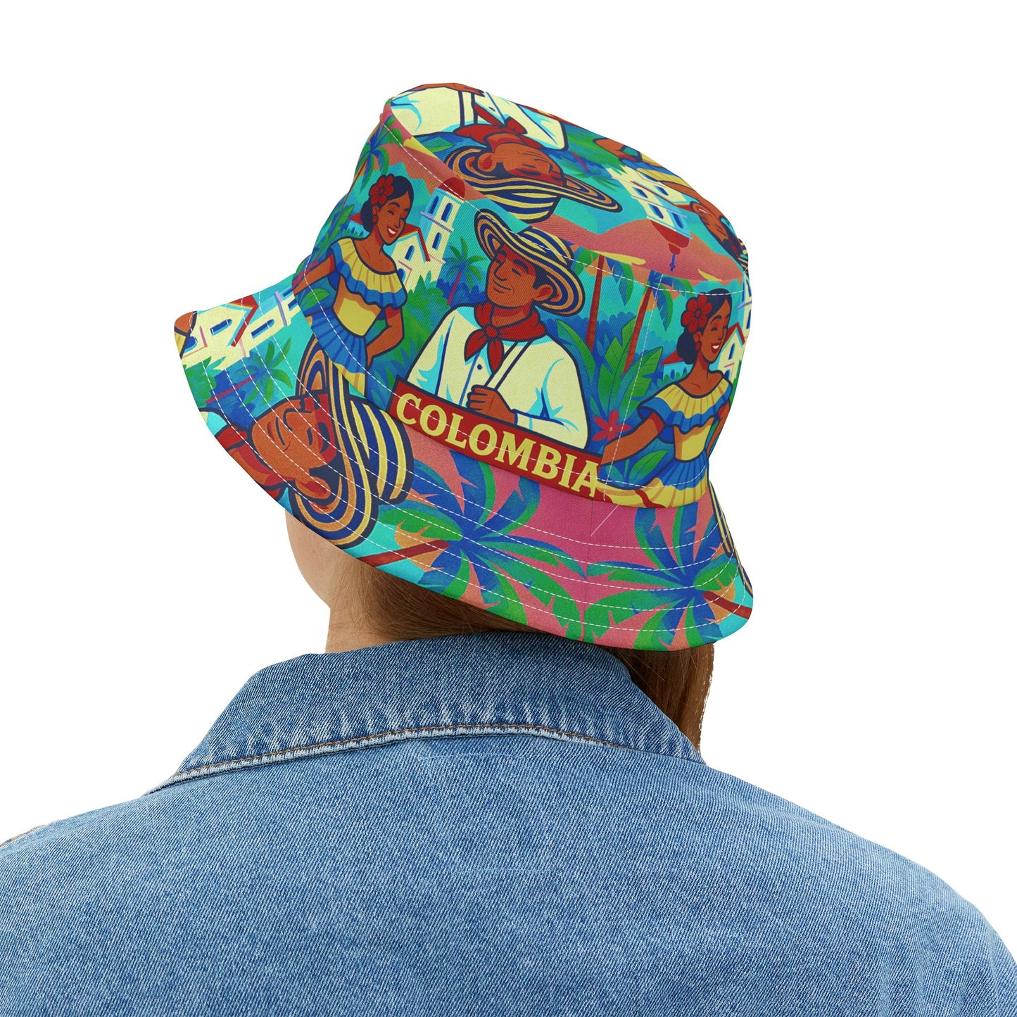 Columbia Bucket Hat Colombian Gift for Her Him Unisex
