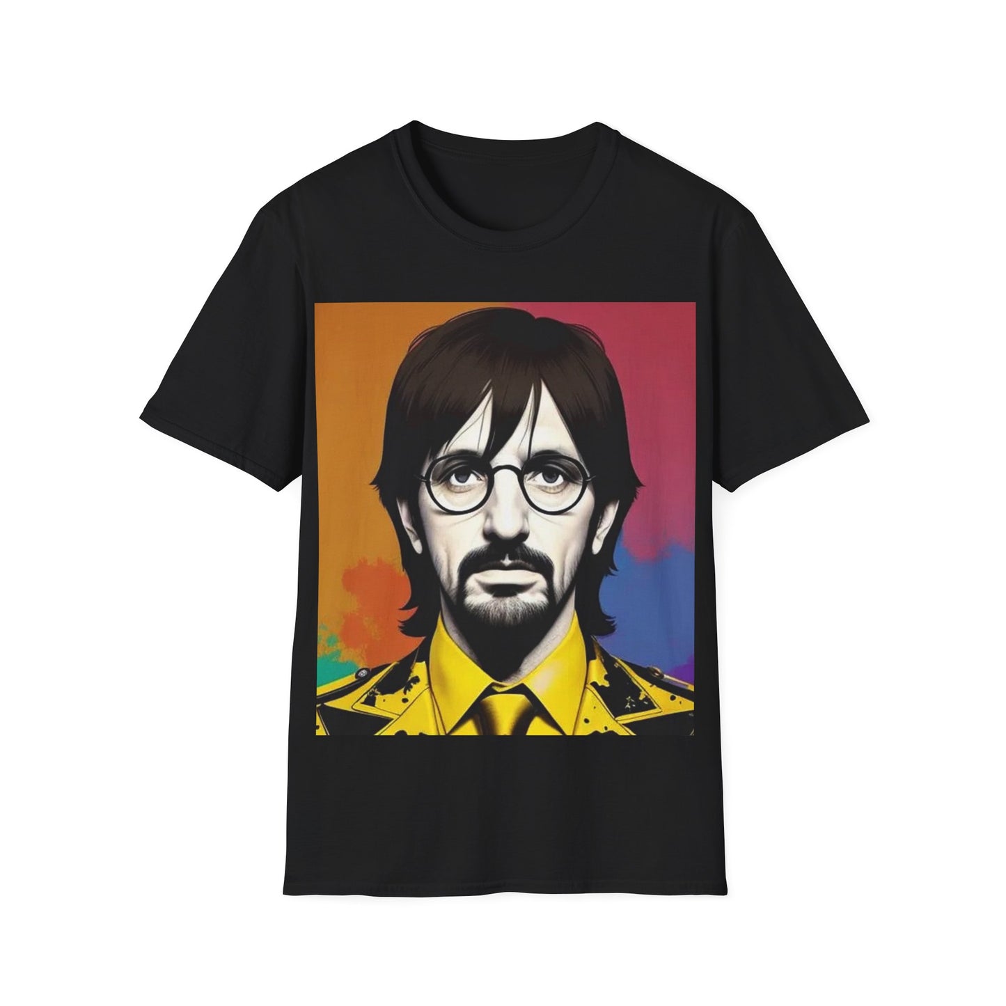 Ringo Star Newest Unisex Softstyle T-Shirt Musician Band 1970’s Retro Vintage Style