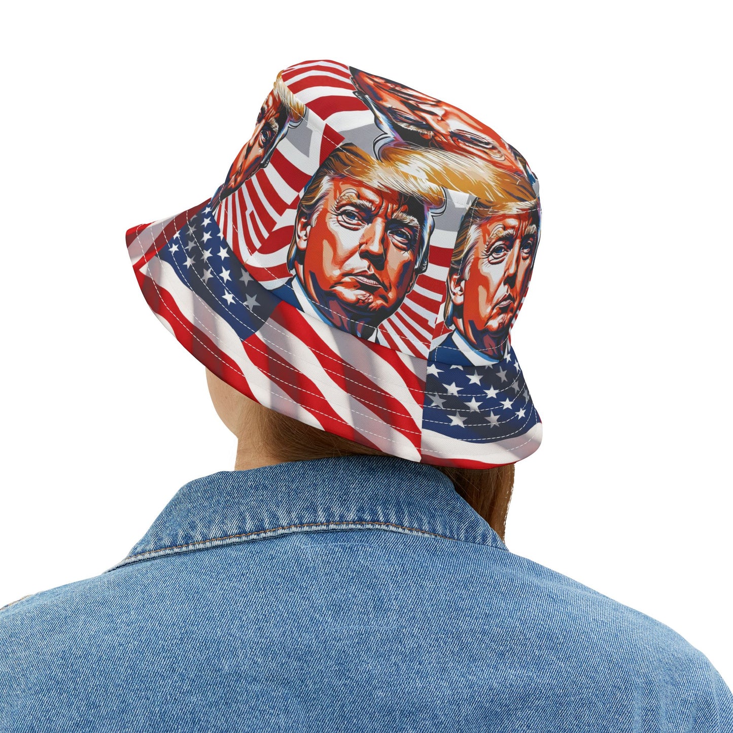 Trump 45/47!!! Bucket Hat Political Humor Gift Republican MAGA