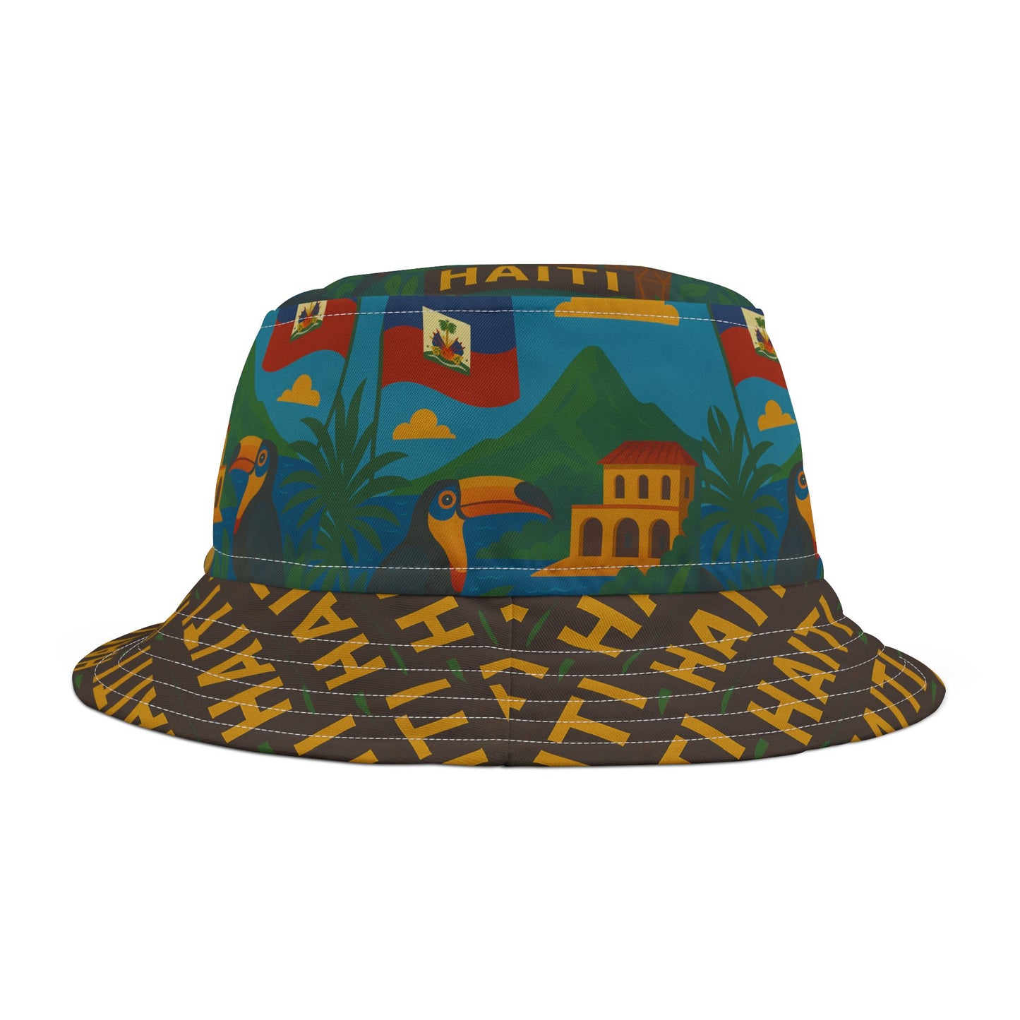 Haiti Bucket Hat Gift for Her Him Country Fashion