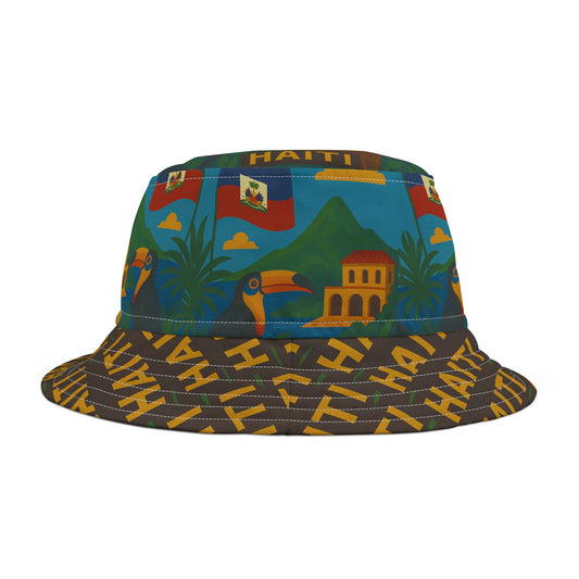 Haiti Bucket Hat Gift for Her Him Country Fashion
