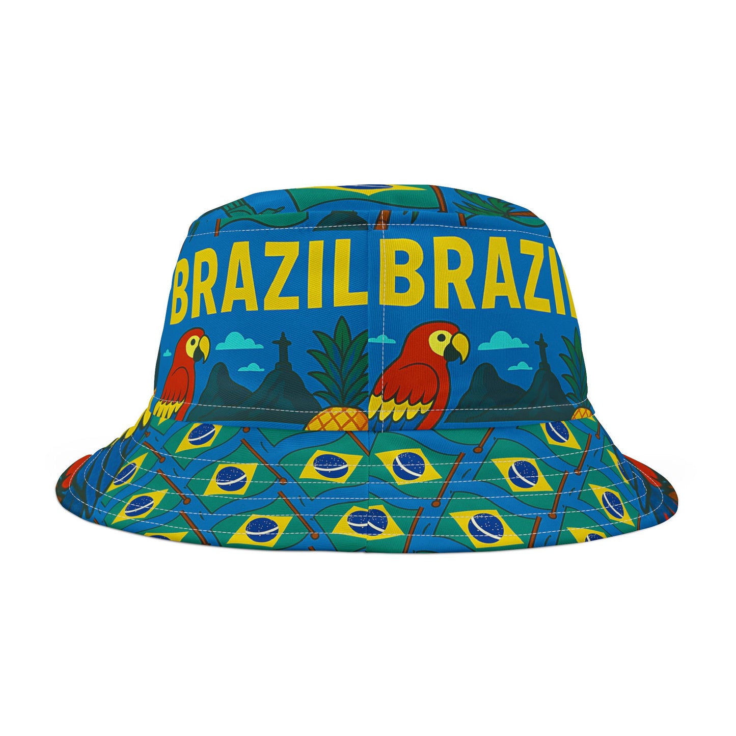 Brazil Bucket Hat Gift for Brazilian Mom Wife Her Country