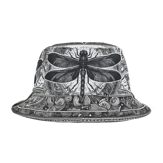 Dragonflies Bucket Hat Gift Friend Daughter Beach Fashion BOHO