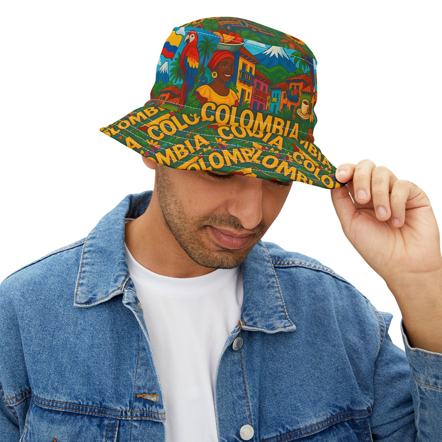Colombia Bucket Hat Colombian Fashion Gift