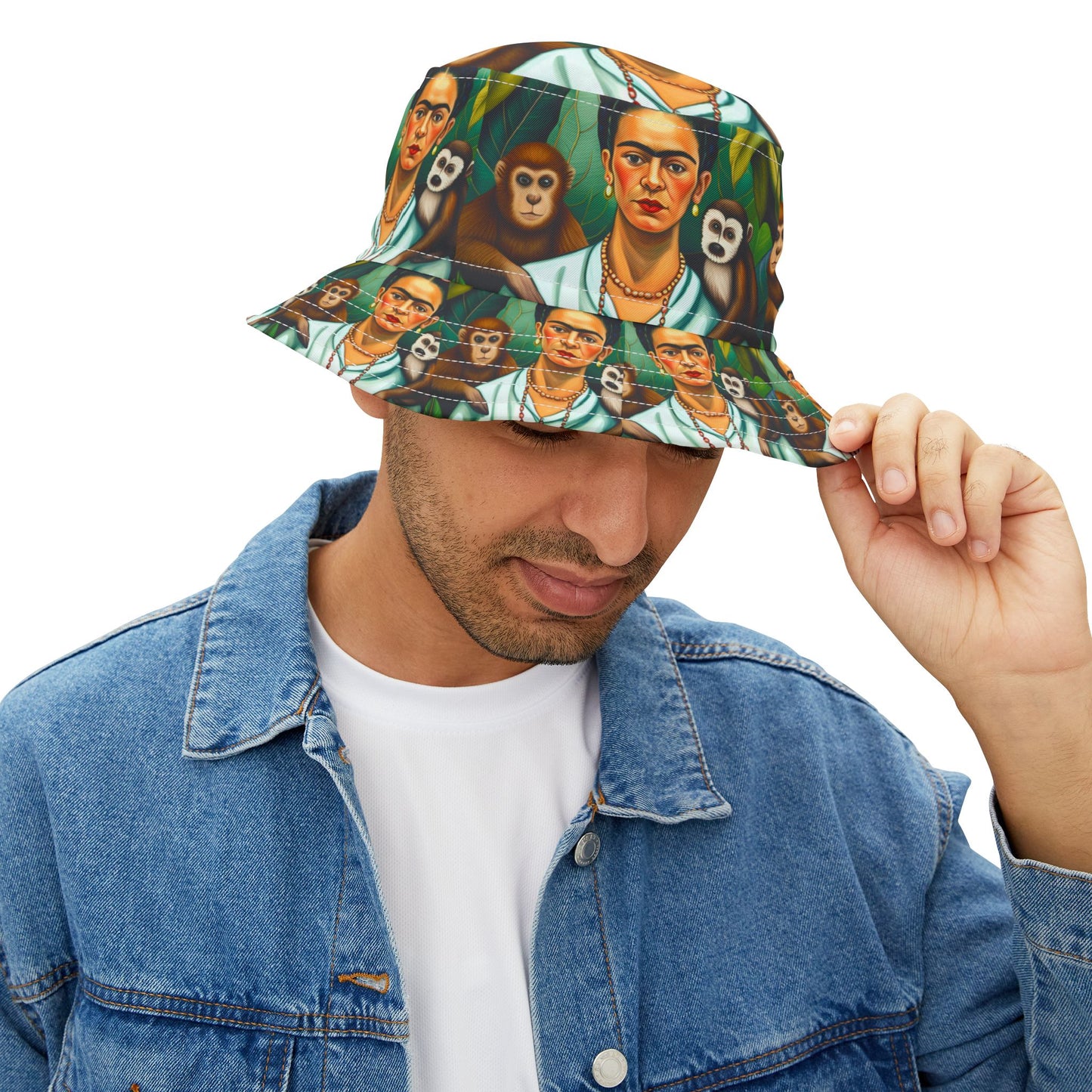 Frida Kahlo Bucket Hat Mexican Artist Gift Original Art Retro Vintage Style