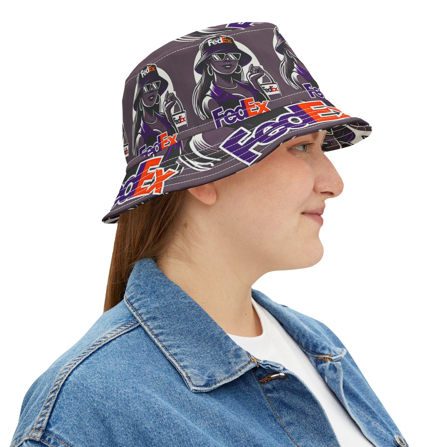 FedEx Woman Bucket Hat