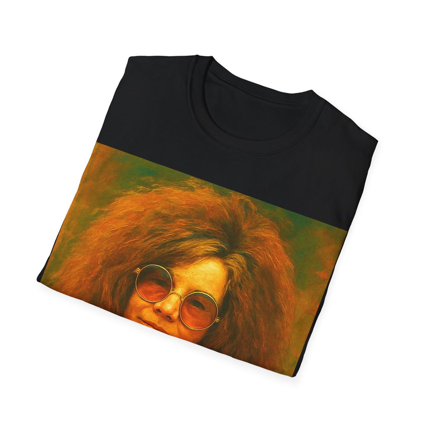 Janice Joplin Unisex Softstyle T-Shirt 1960’s Vintage Style Singer
