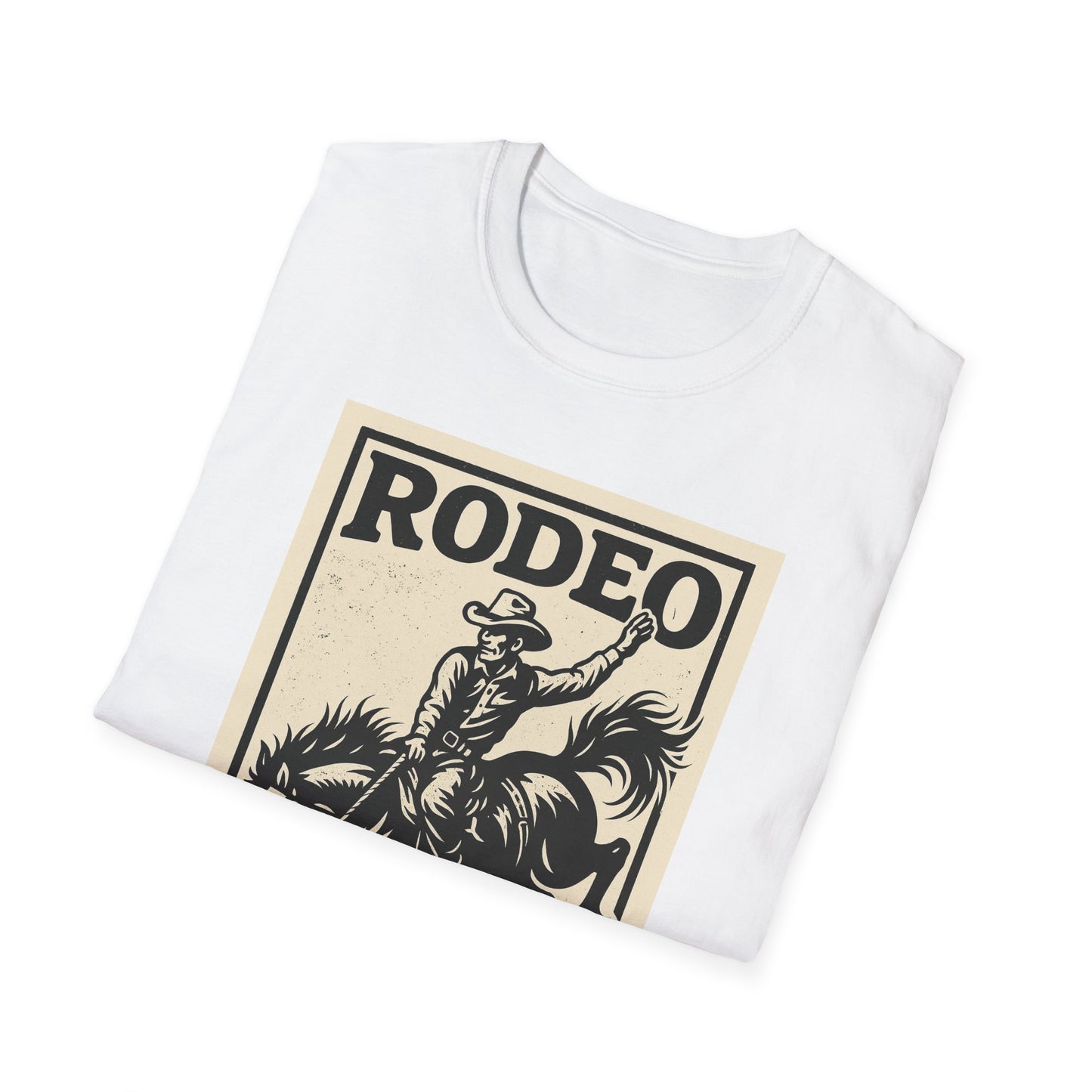 Rodeo Unisex Softstyle T-Shirt Cowboy Shirt Tee Western