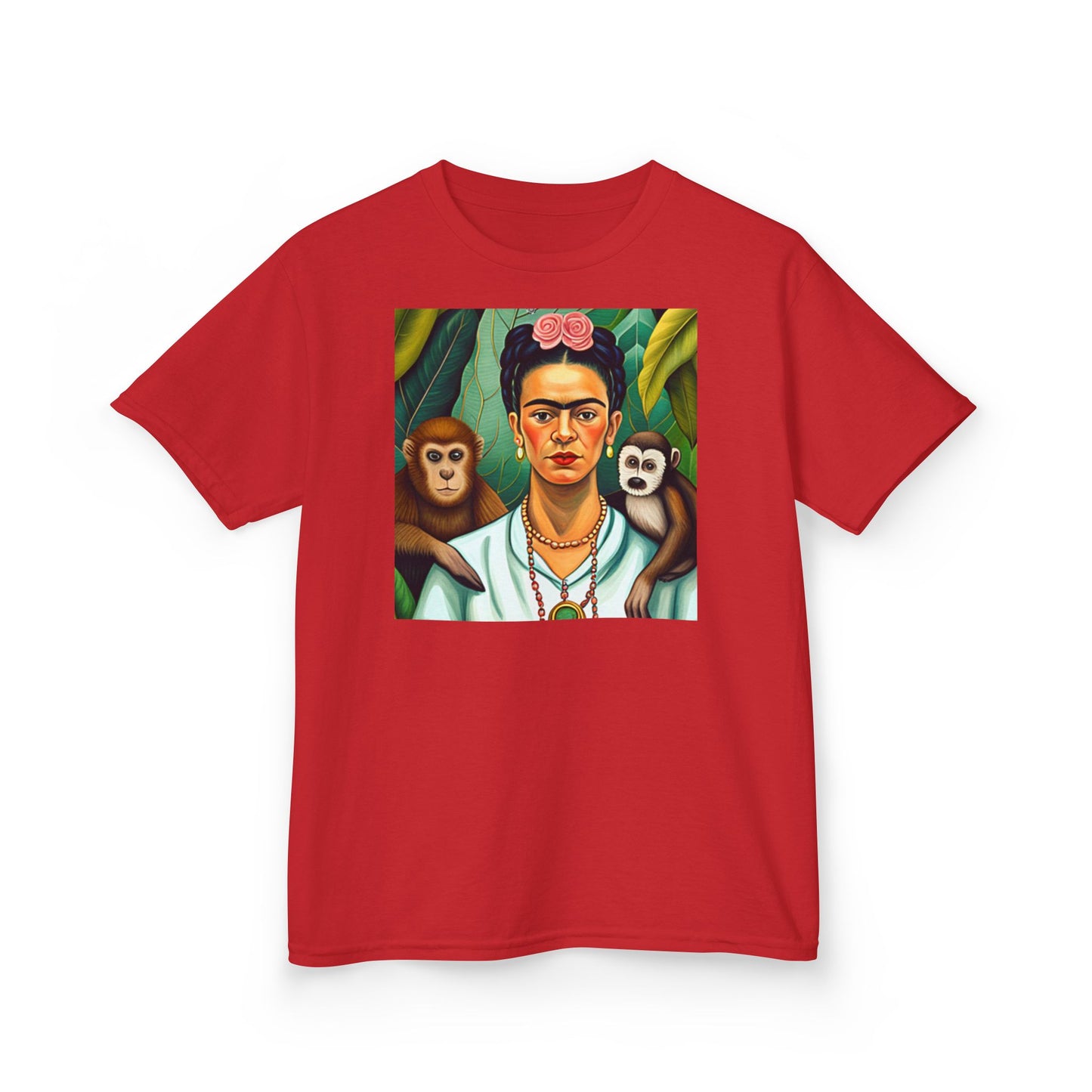 Frida Kahlo Kids Heavy Cotton™ Tee Mexican Artist Style Art Gift Children