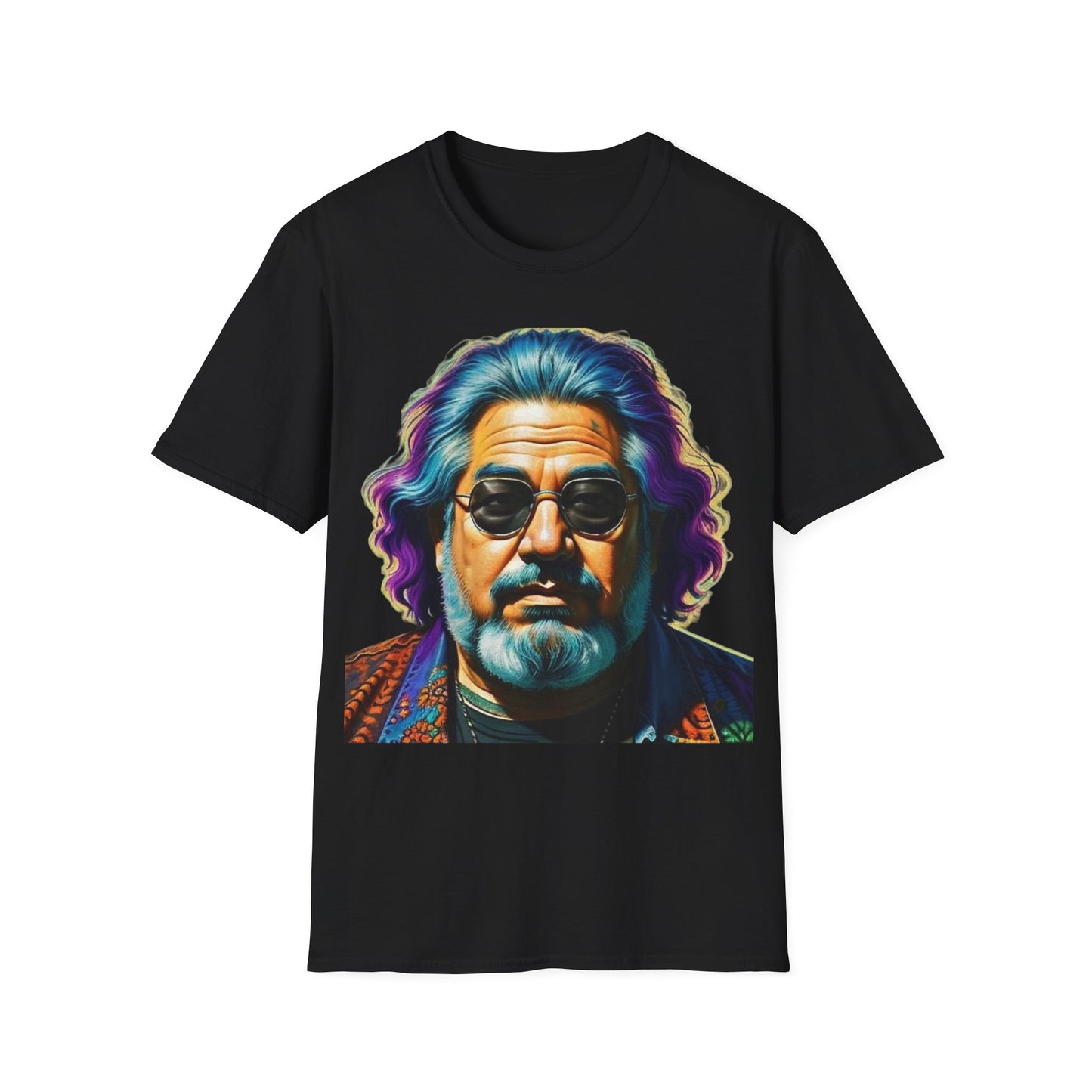 Jerry Garcia Newest Unisex Softstyle T-Shirt 1980’s Musician Retro Vintage Style