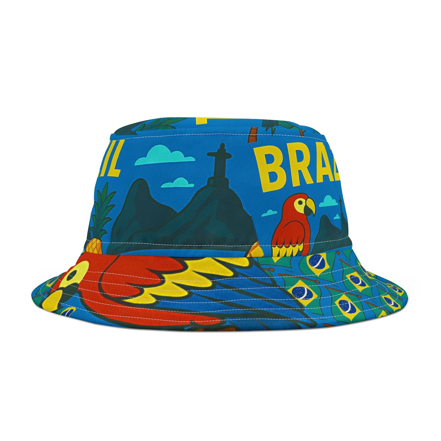 Brazil Bucket Hat Gift for Brazilian Mom Wife Her Country