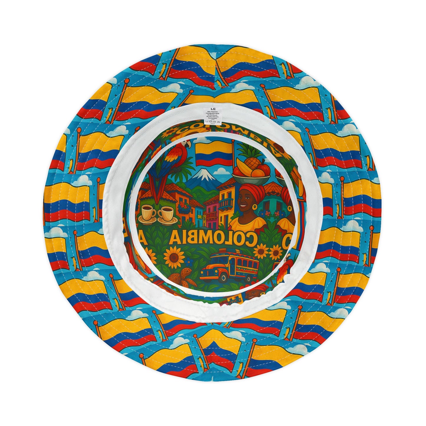Colombia Bucket Hat Colombian Fashion Gift