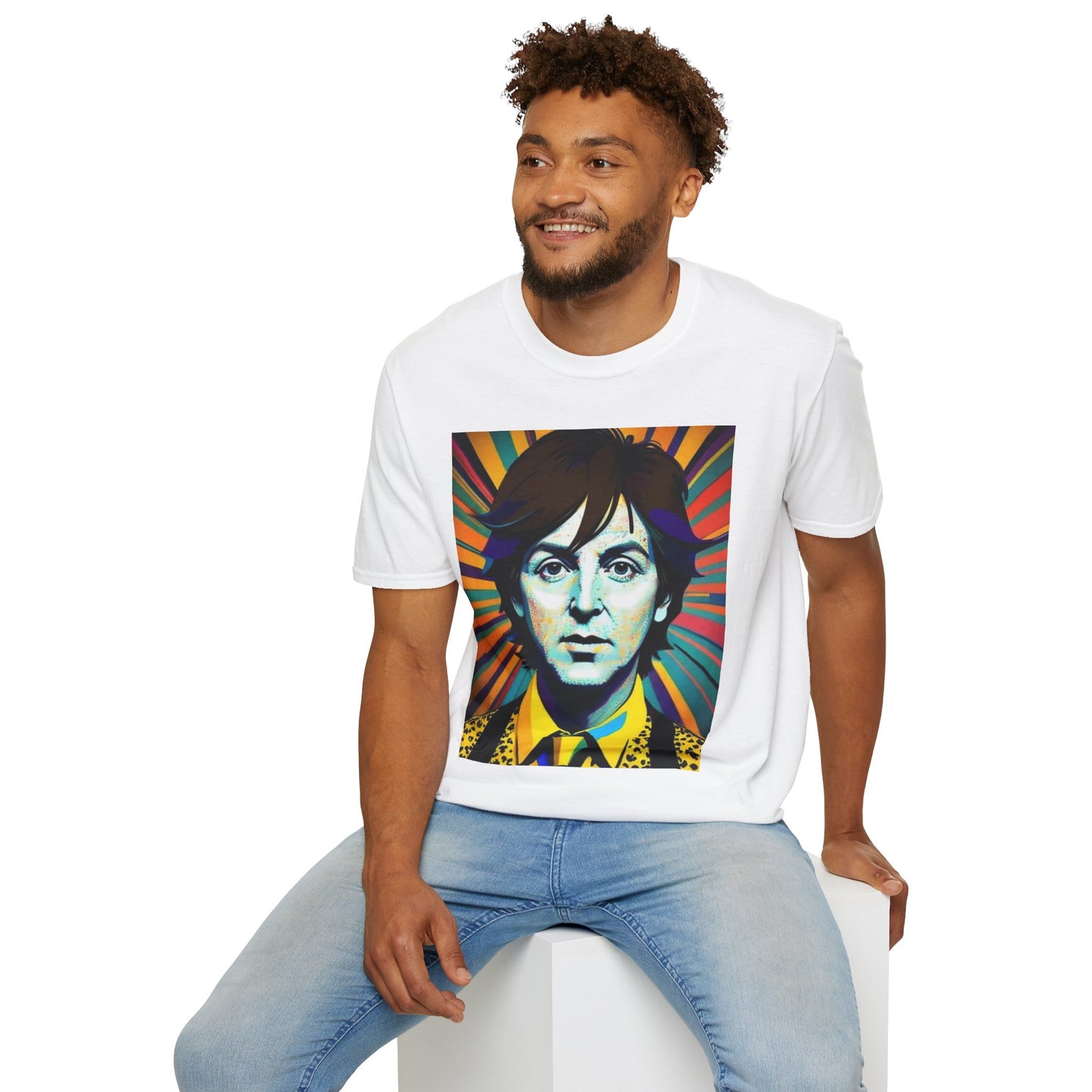 Paul McCartney Newest Unisex Softstyle T-Shirt Vintage Retro Style 1960’s